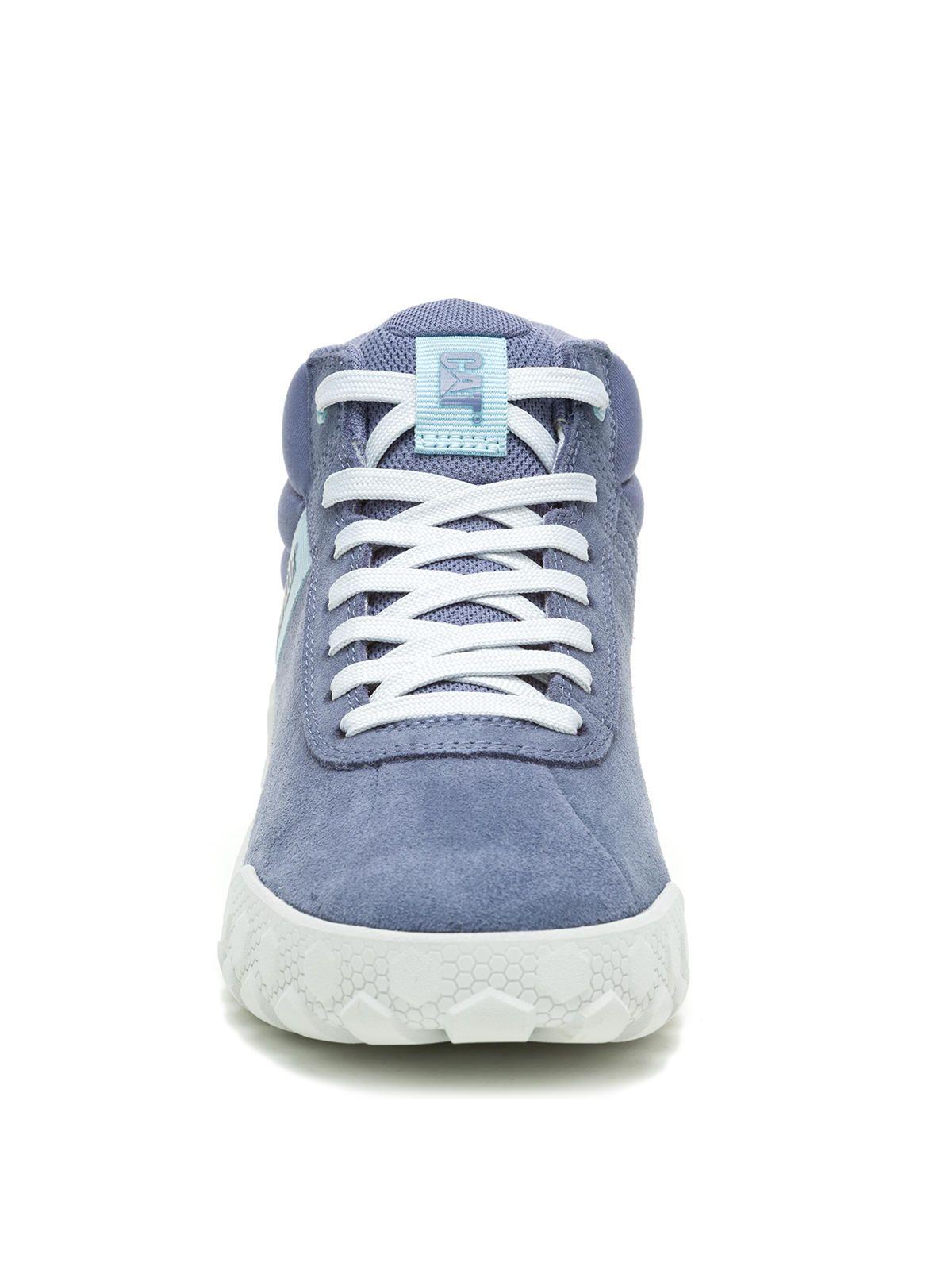 Zapatilla con caña Gamuza Mujer Hex + Mid Azul -3