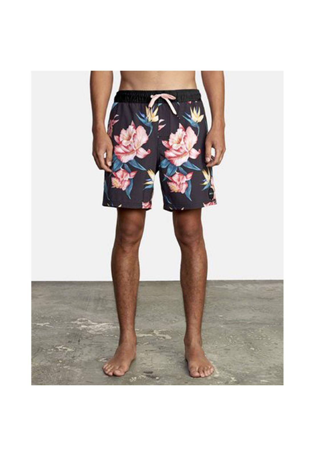 Traje De Baño Hombre Va Elastic Trunk Negro-0