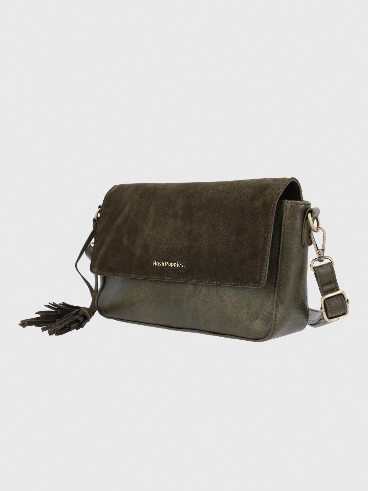 Cartera Ecocuero Mujer Ledger Cross Verde-1