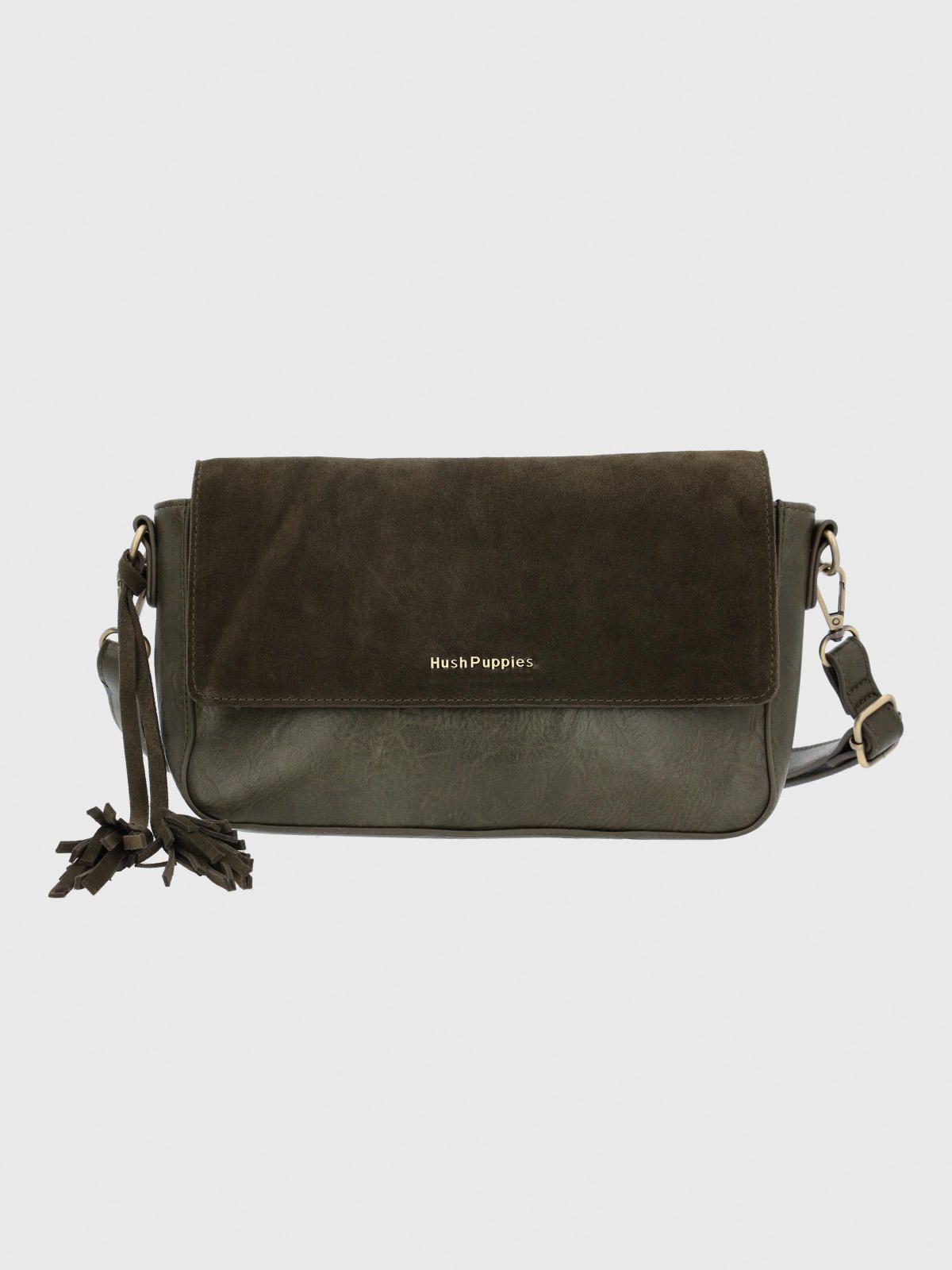 Cartera Ecocuero Mujer Ledger Cross Verde-0