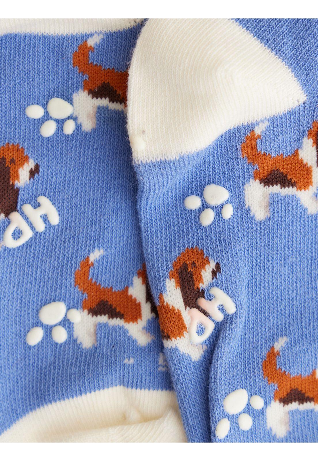 Calcetin Azul Basset Niño-1