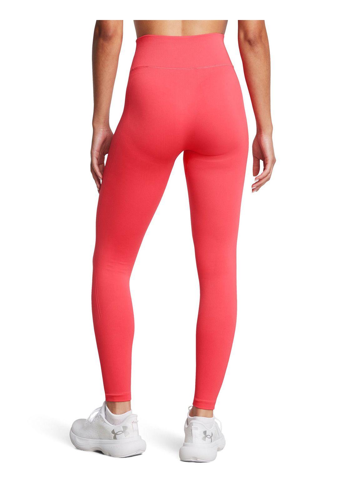Leggings seamless UA Train para mujer Rojo-4