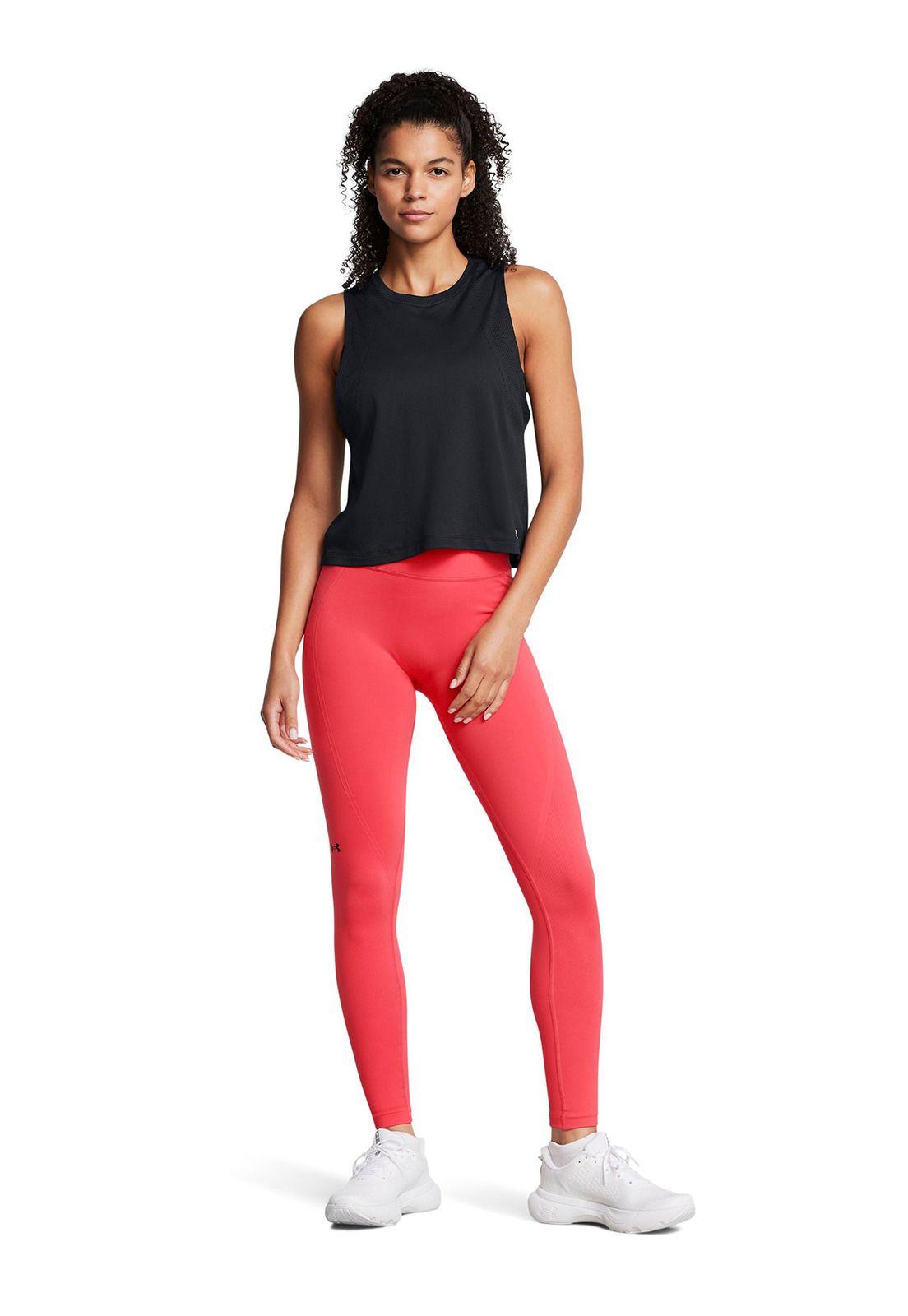 Leggings seamless UA Train para mujer Rojo-5