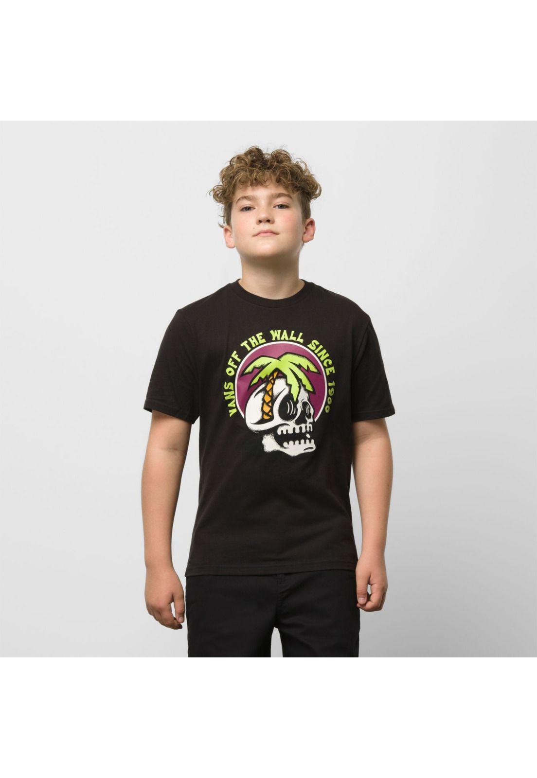Polera M/C Niño Palm Visionary Ss Tee Black-0