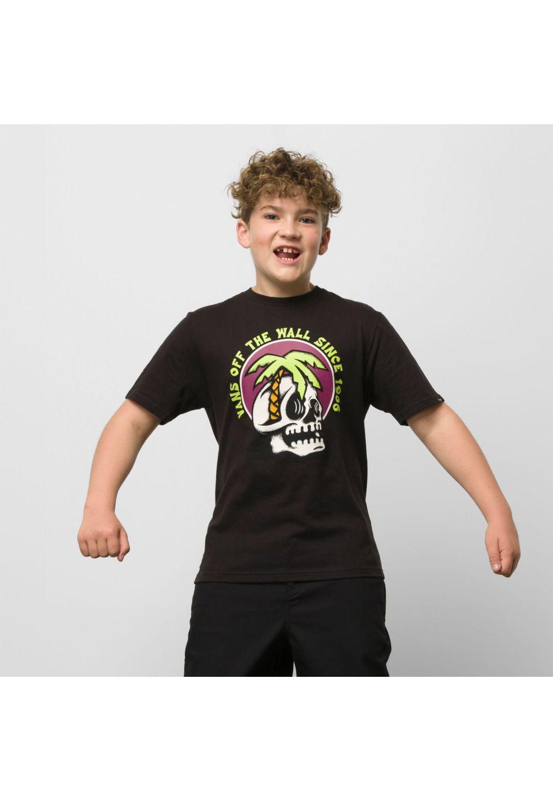 Polera M/C Niño Palm Visionary Ss Tee Black-1