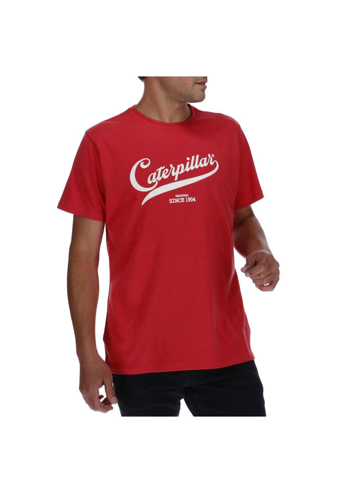 Polera Hombre Vintage Script Rojo-3