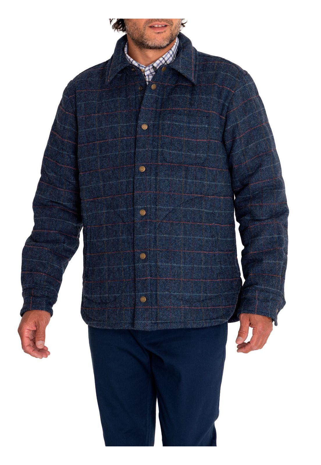 Chaqueta Lana Hombre Lewis Azul-4