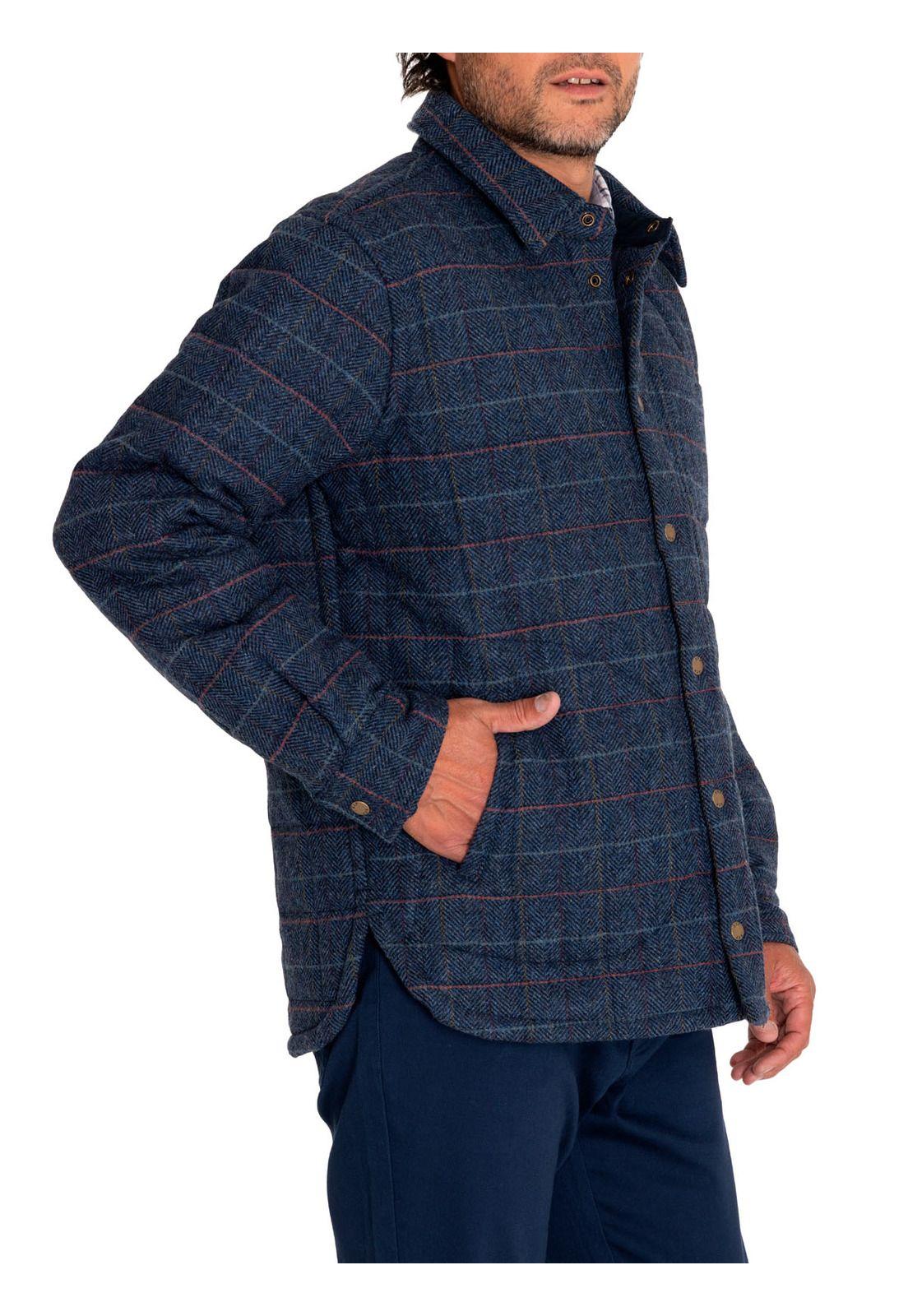 Chaqueta Lana Hombre Lewis Azul-5