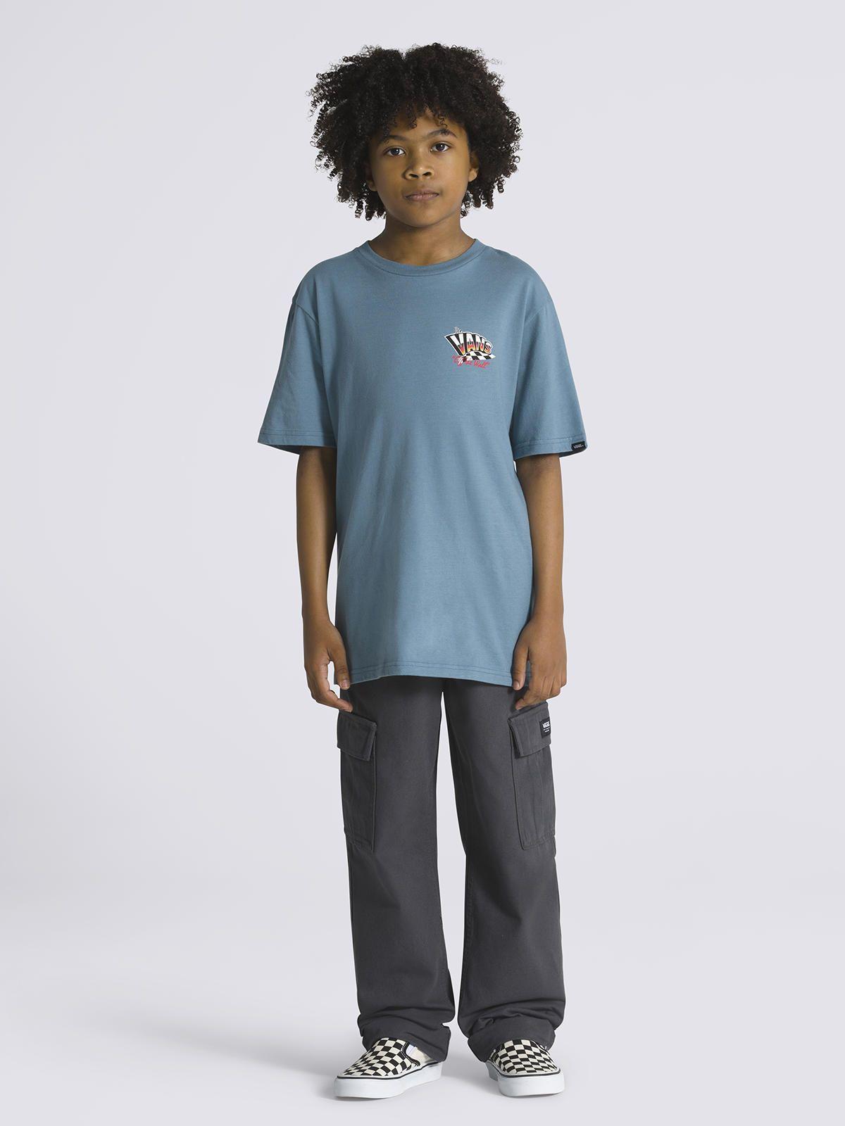 Polera Manga Corta Hole Shot Ss Azul Niño-3