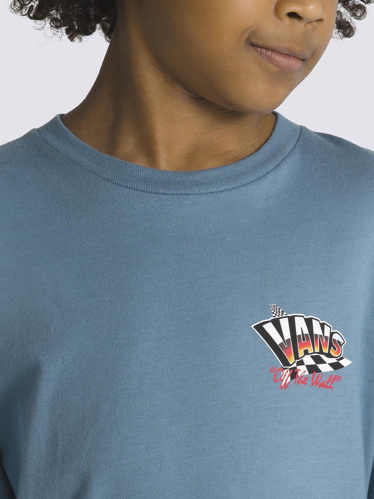 Polera Manga Corta Hole Shot Ss Azul Niño-4