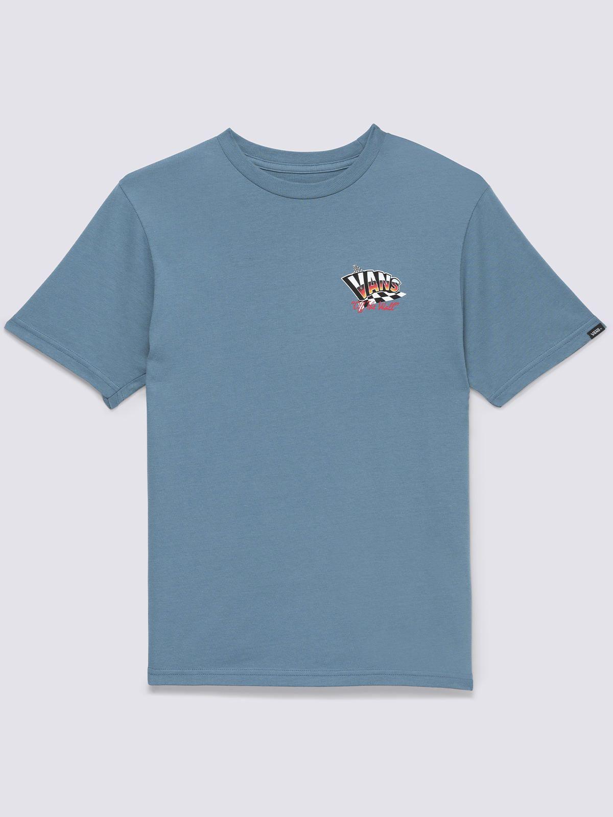 Polera Manga Corta Hole Shot Ss Azul Niño-5