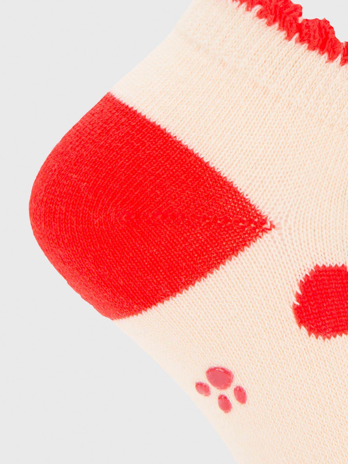 Calcetin Algodón Niña Ped St Cherry Beige-3