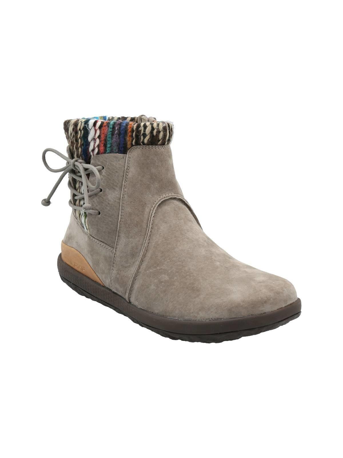 Botín Cuero Mujer Cusia II Gris-1