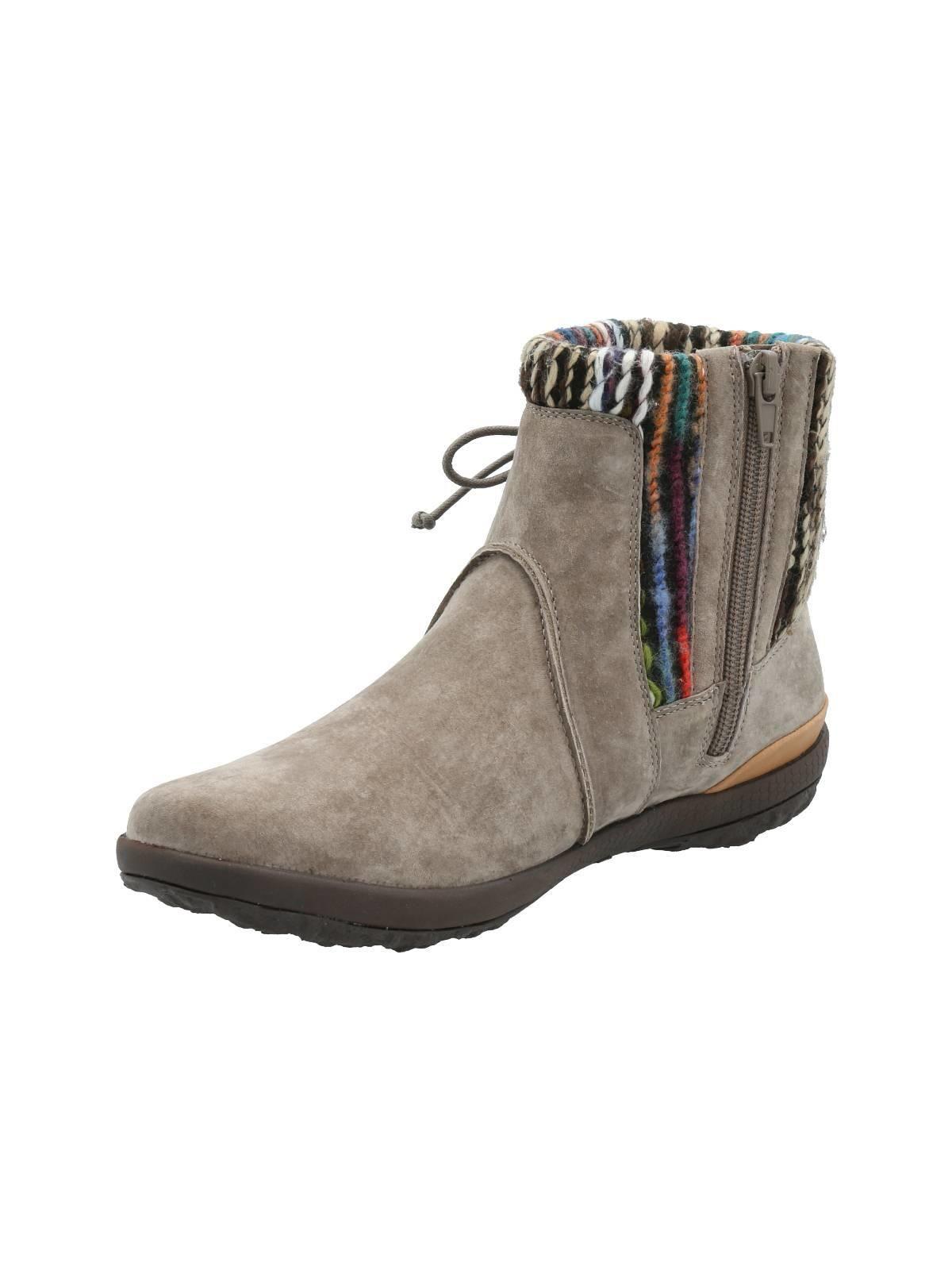 Botín Cuero Mujer Cusia II Gris-4