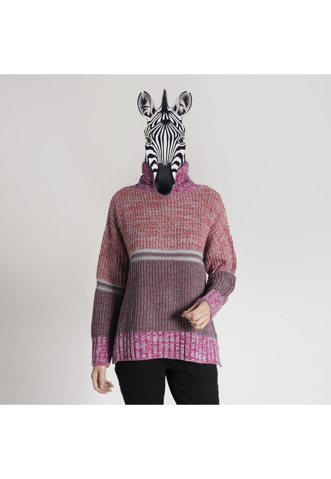 Sweater Mujer Azucena Algodón Burdeo-0