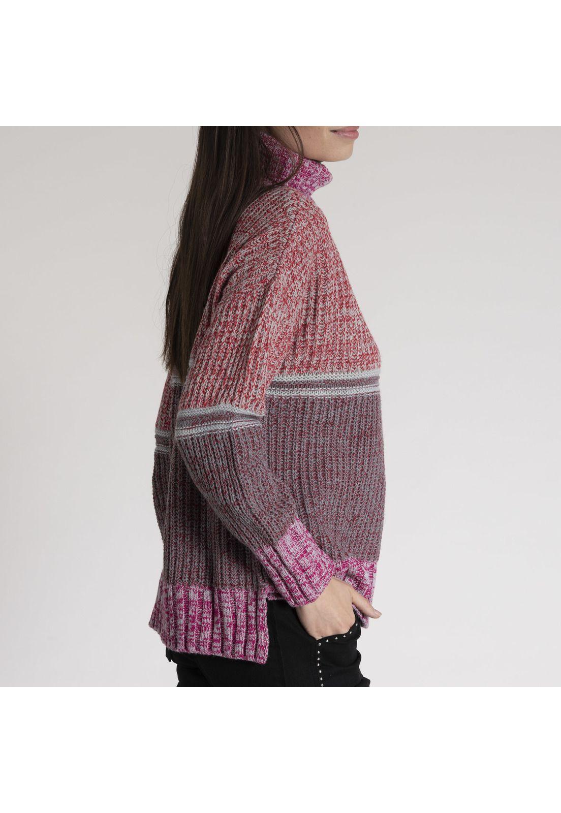 Sweater Mujer Azucena Algodón Burdeo-1