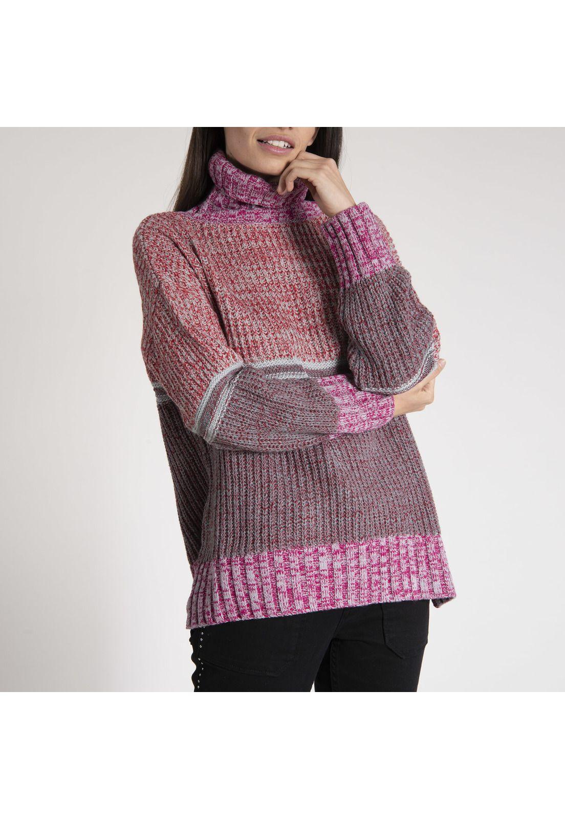 Sweater Mujer Azucena Algodón Burdeo-3