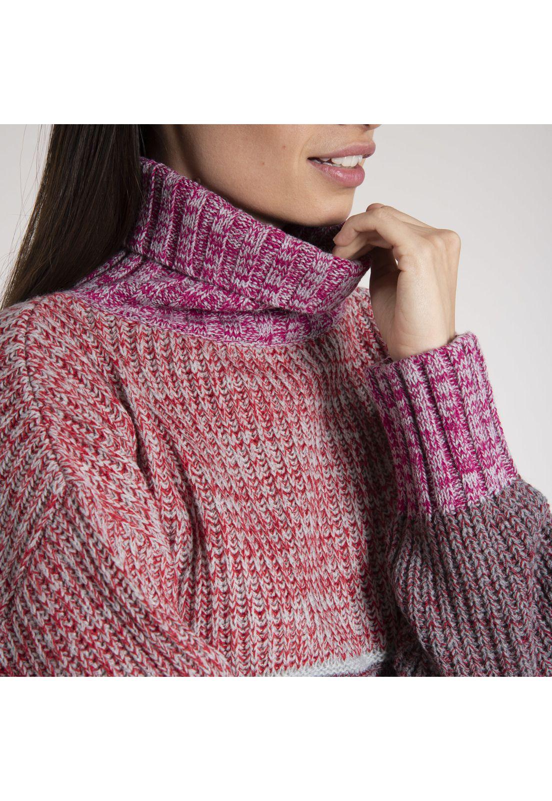 Sweater Mujer Azucena Algodón Burdeo-5