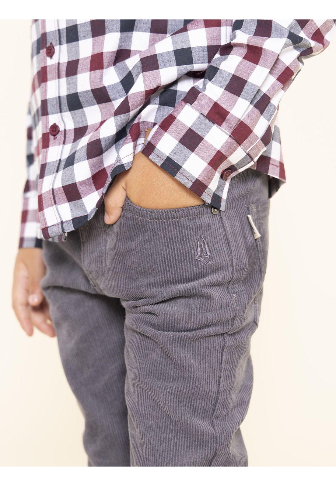 Pantalon London Niño Gris-4