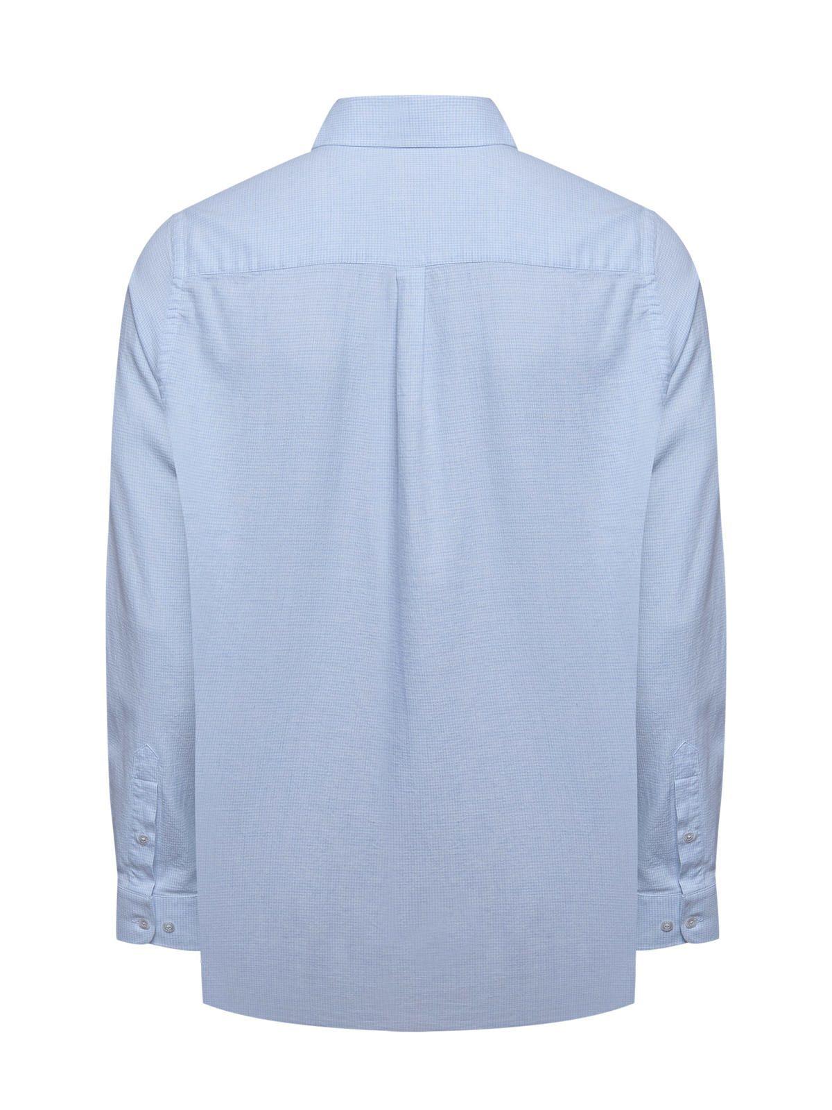 Camisa Algodón Hombre Flasquare Azul-1