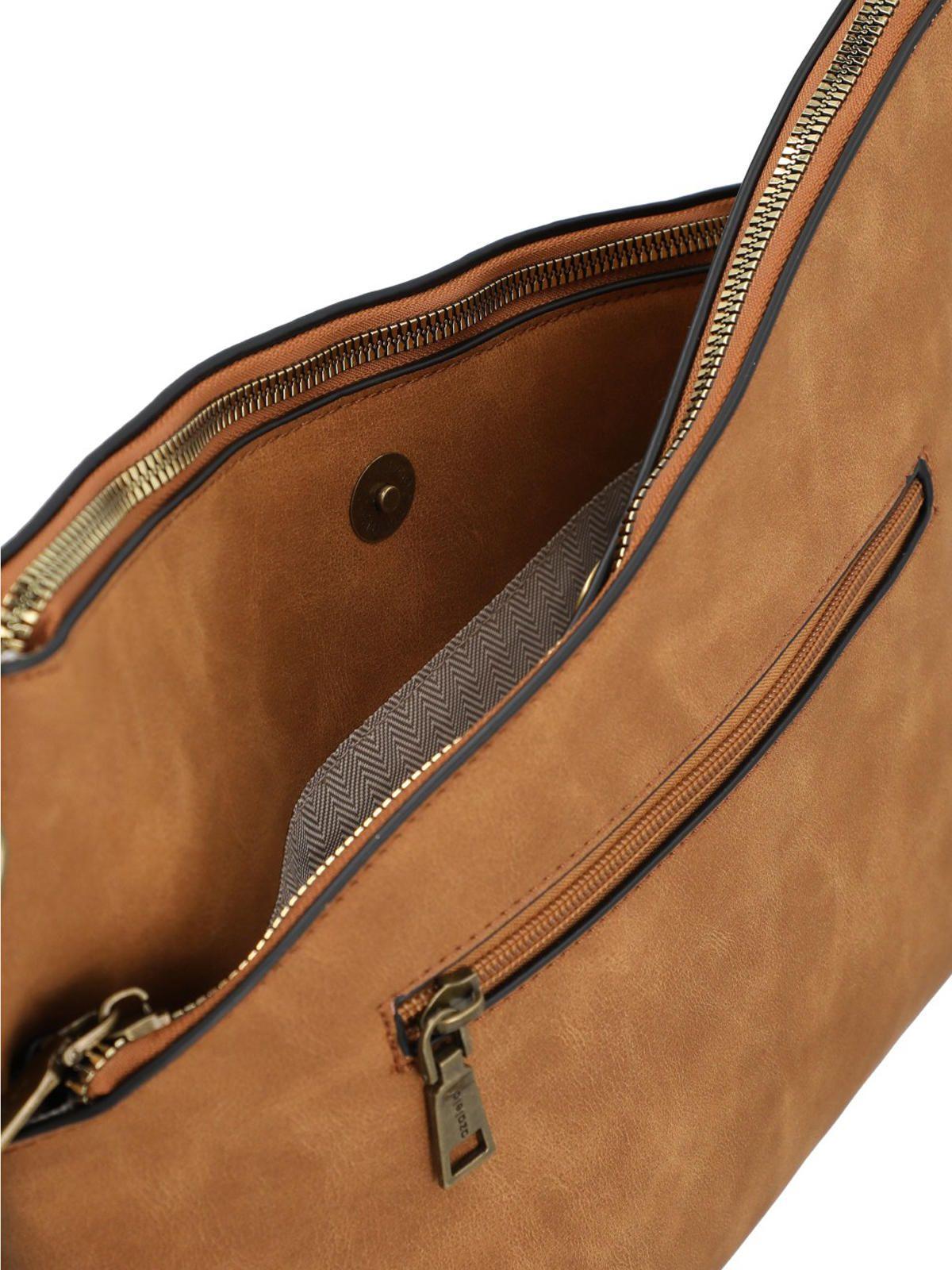 Cartera Mujer Sirena Hobo Camel-6