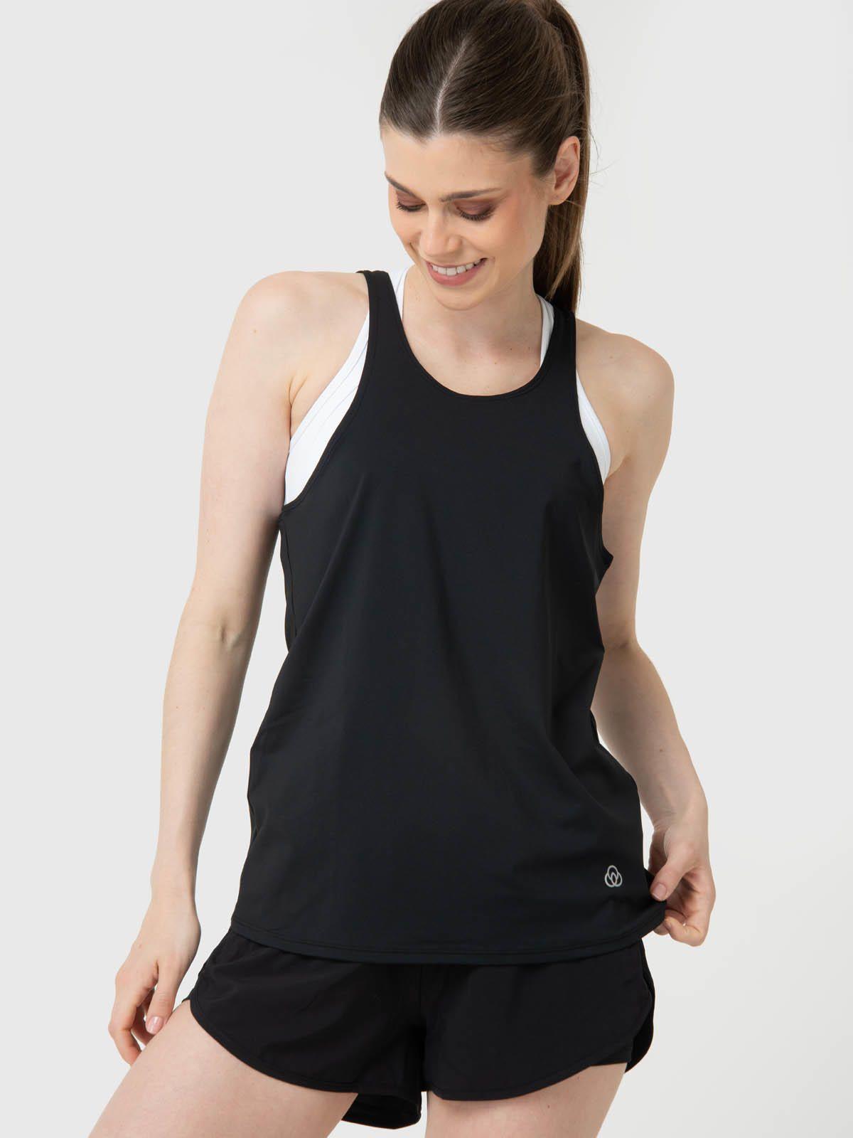 Polera Mujer Tank Cloe Aloe Negro -0