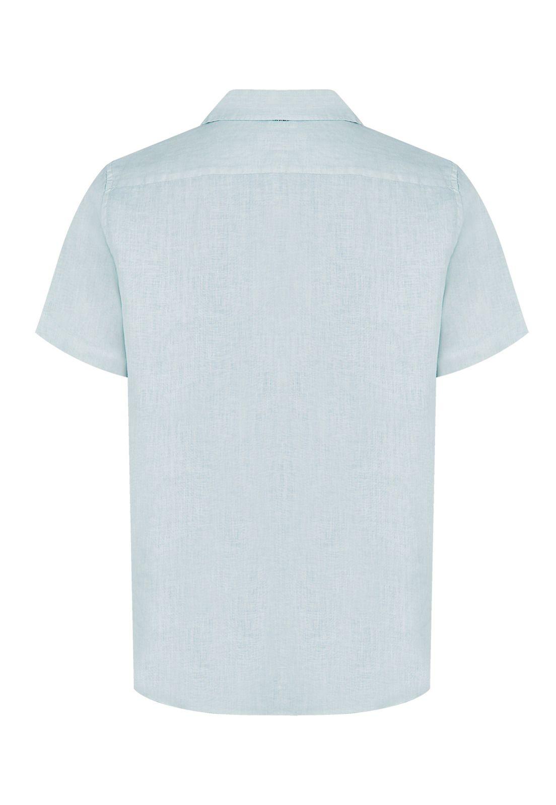 camisa Lino Orgánico Verde Braga Hombre -1