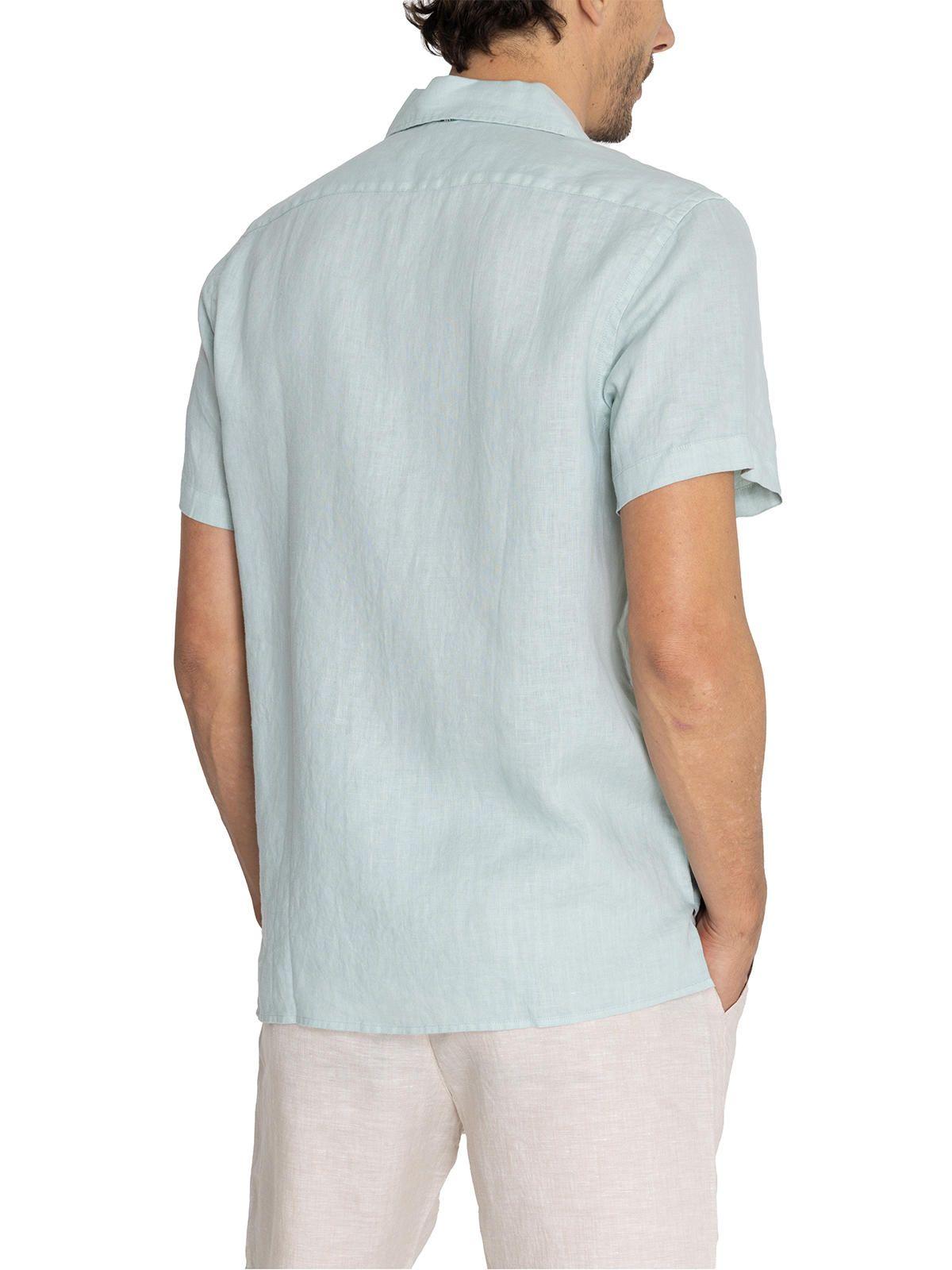 camisa Lino Orgánico Verde Braga Hombre -7