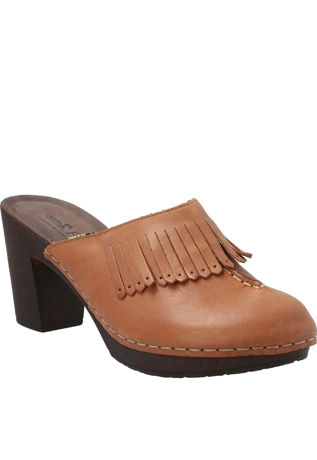 Sueco Cuero Megan Café Mujer-0