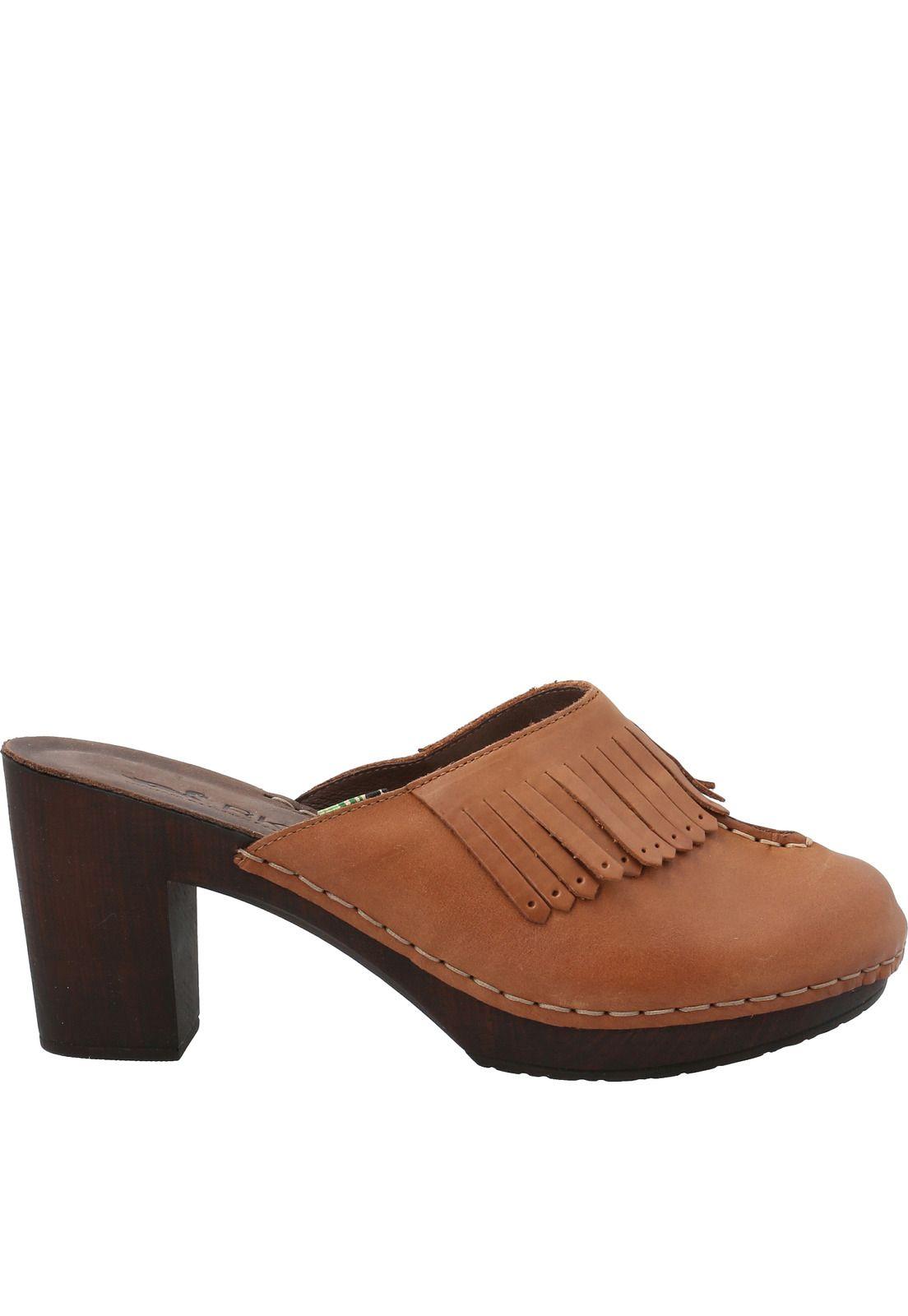 Sueco Cuero Megan Café Mujer-1