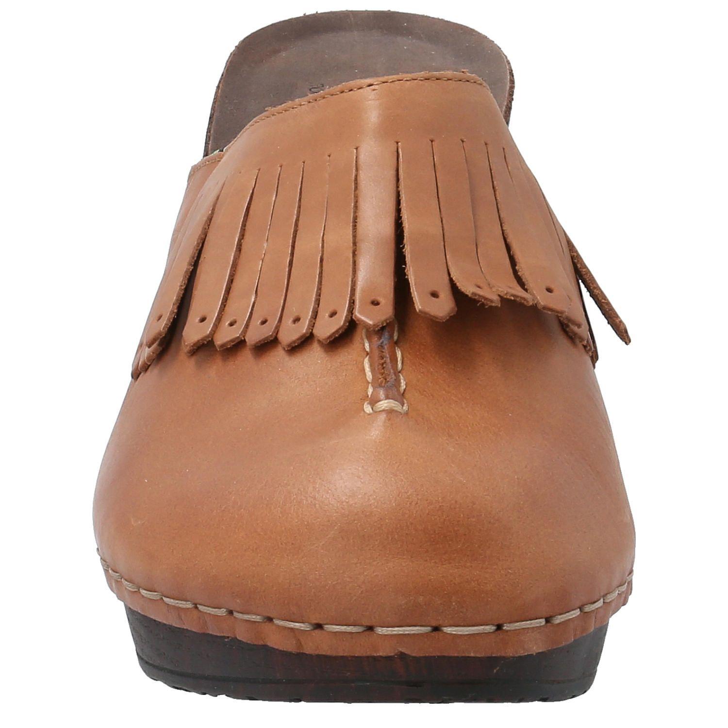 Sueco Cuero Megan Café Mujer-2