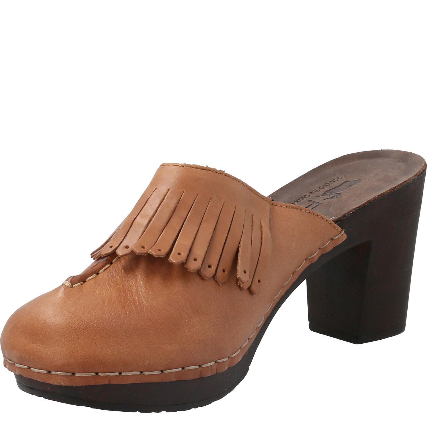 Sueco Cuero Megan Café Mujer-3