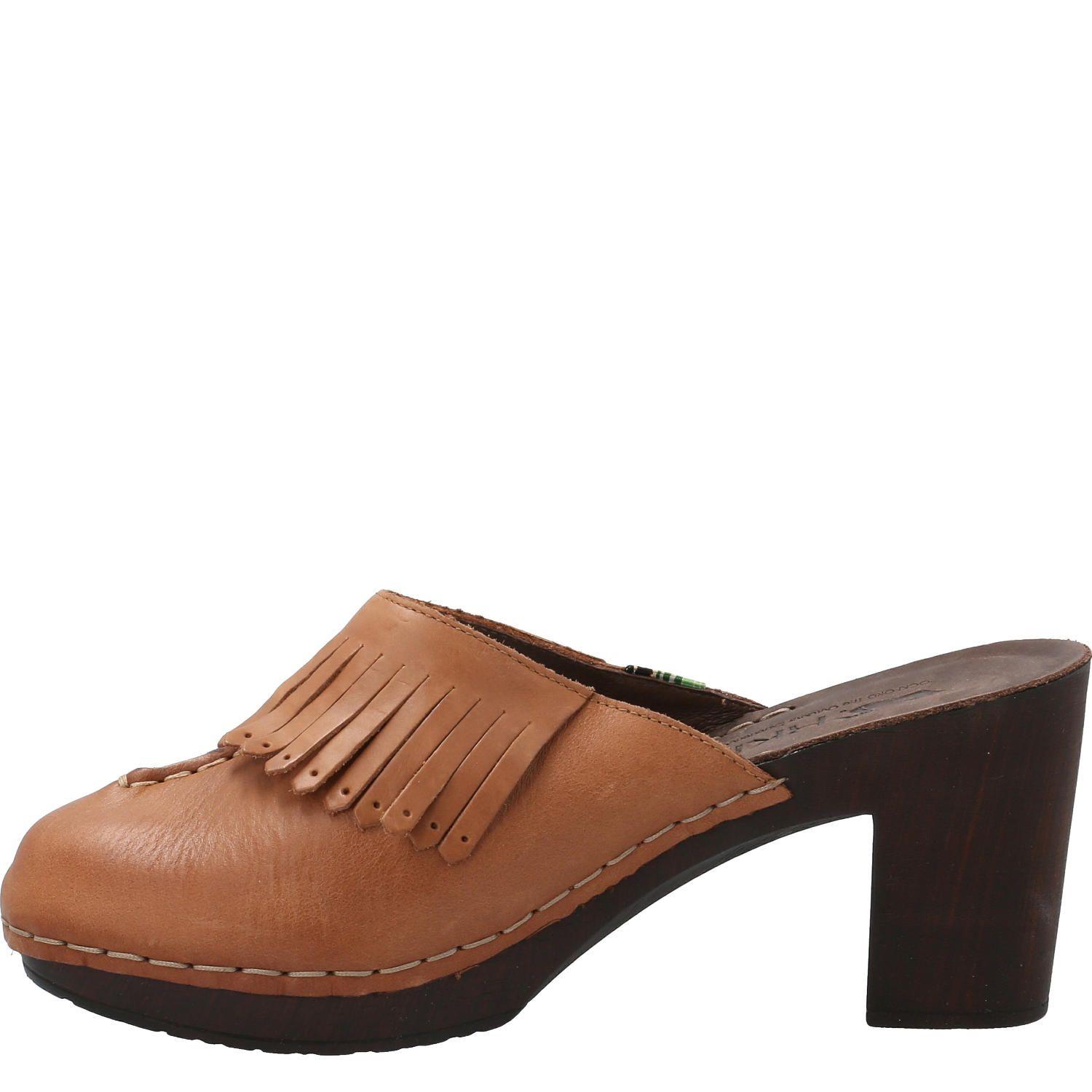 Sueco Cuero Megan Café Mujer-4