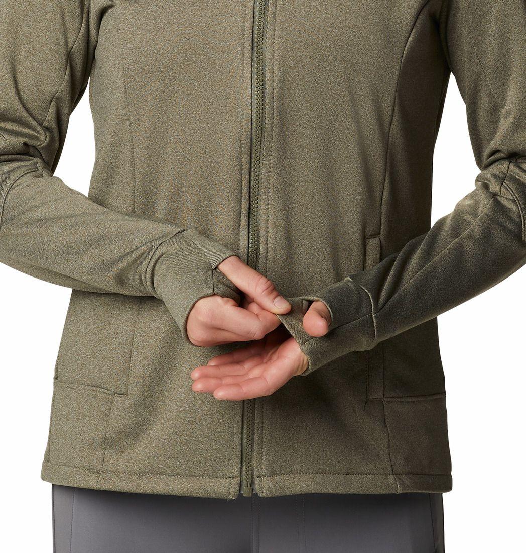 Polerón Mujer Windgates Fleece Fz Verde-5