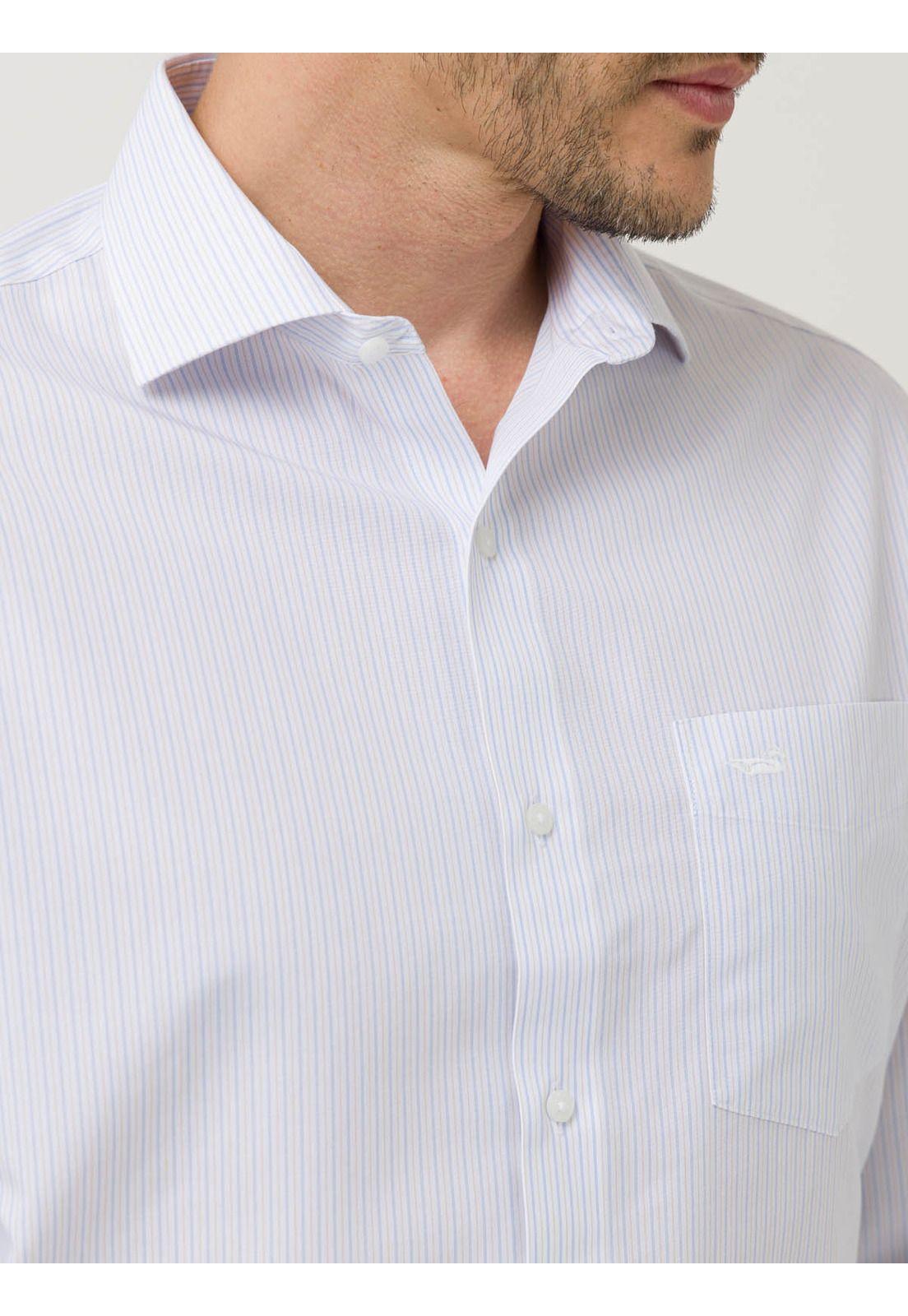 Camisa Libre de Arrugas Algodón Hombre Beige-7