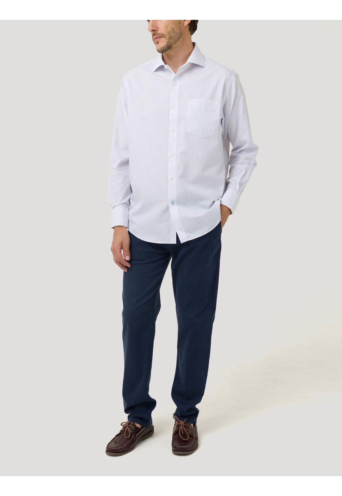 Camisa Libre de Arrugas Algodón Hombre Beige-9