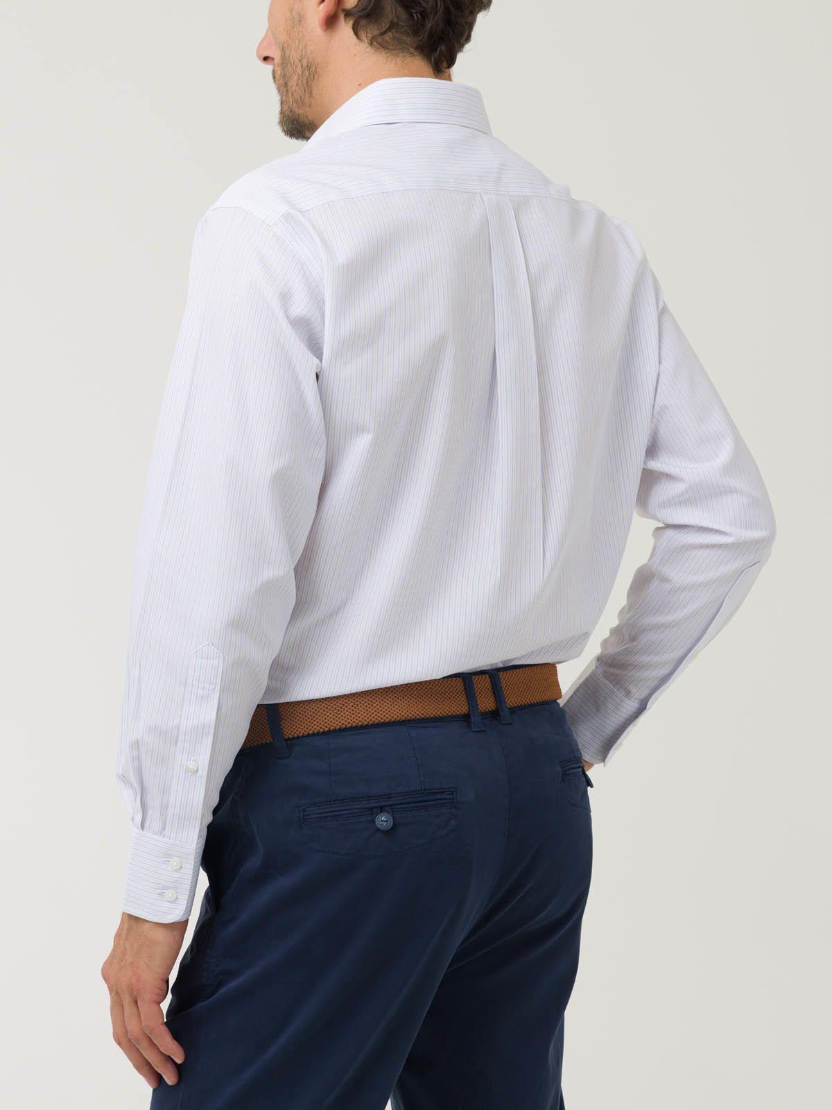 Camisa Libre de Arrugas Algodón Hombre Beige-6