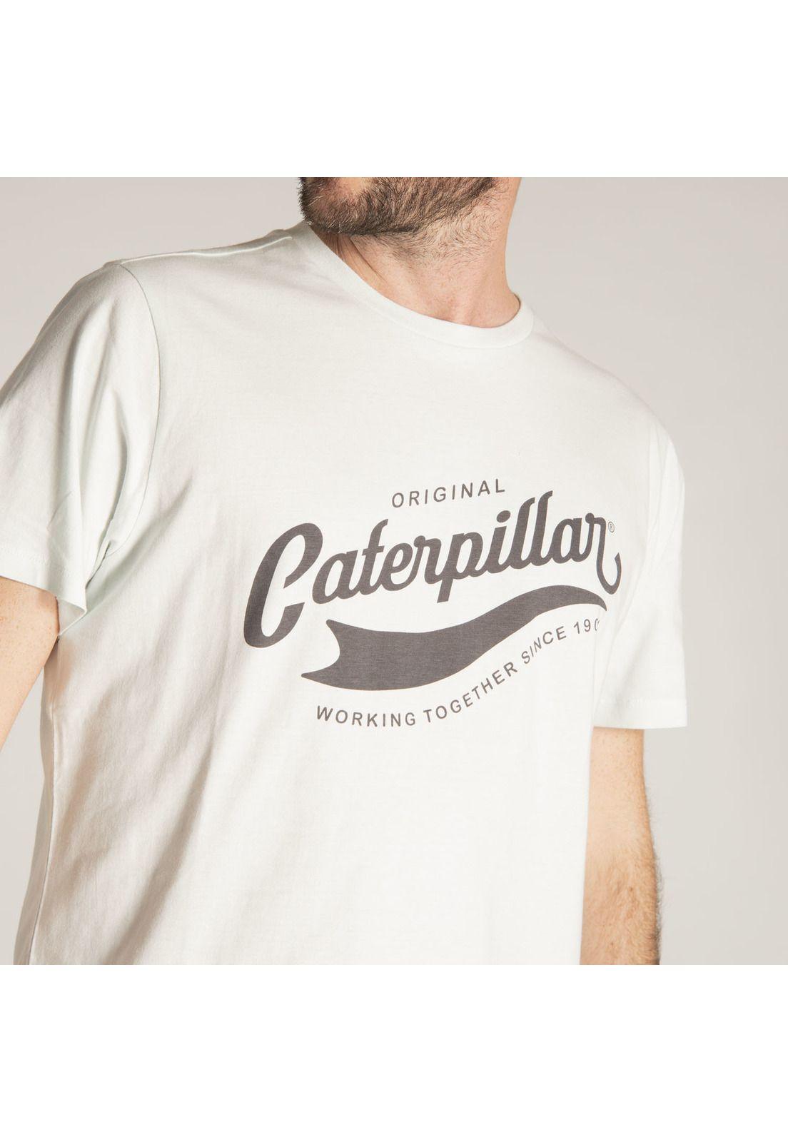 Polera M/C Hombre Cat Banner Tee Azul-4