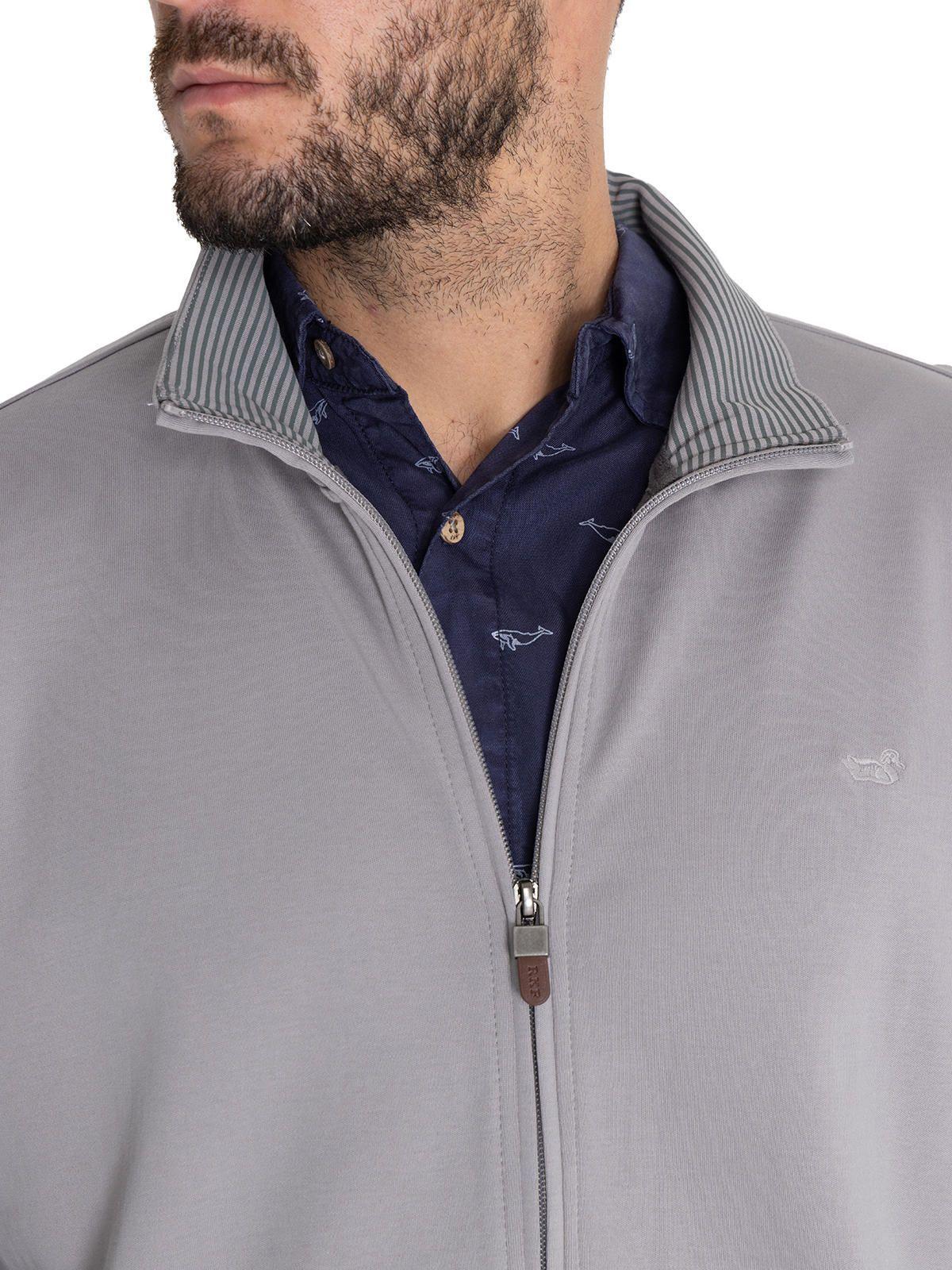 Polerón Algodón Orgánico Gris Rimini Hombre -6