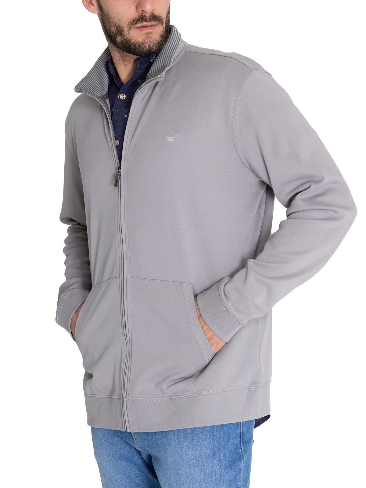 Polerón Algodón Orgánico Gris Rimini Hombre -7