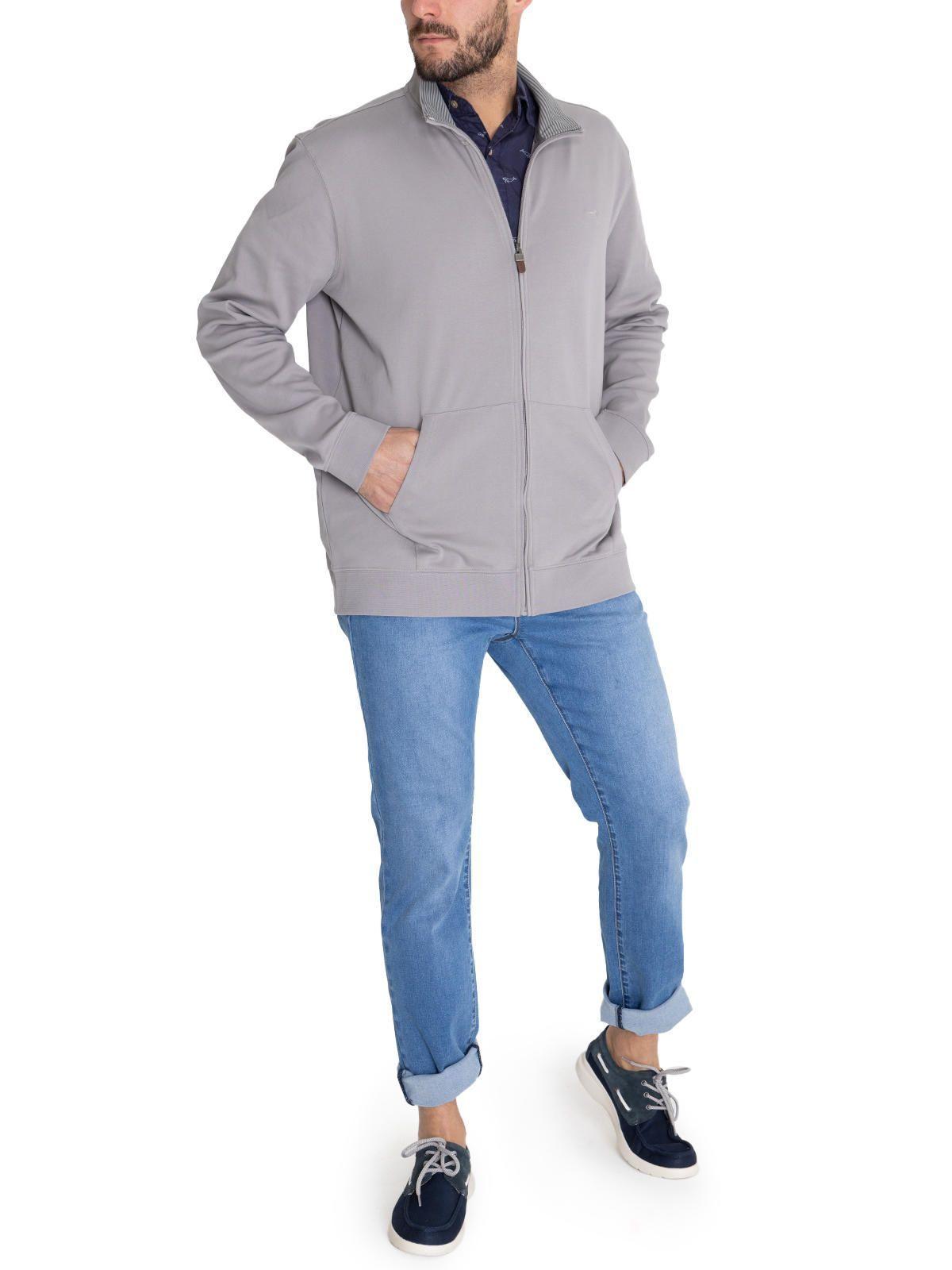 Polerón Algodón Orgánico Gris Rimini Hombre -8