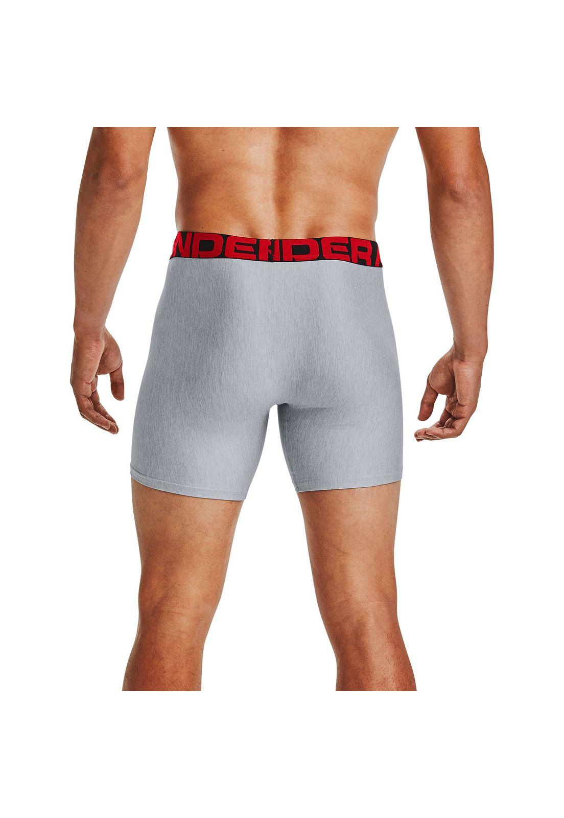Boxer Hombre Tech 6In 2 Pack Gris-3