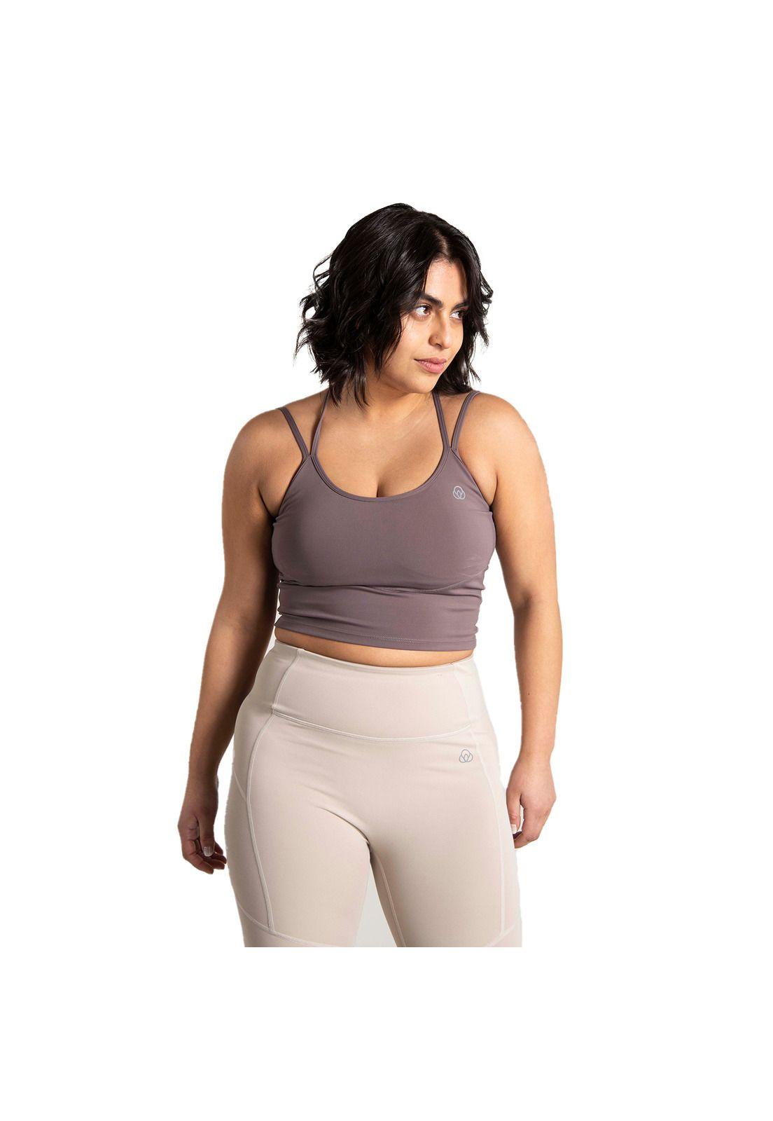 Peto Mujer Crop Top Kel Café Claro-0