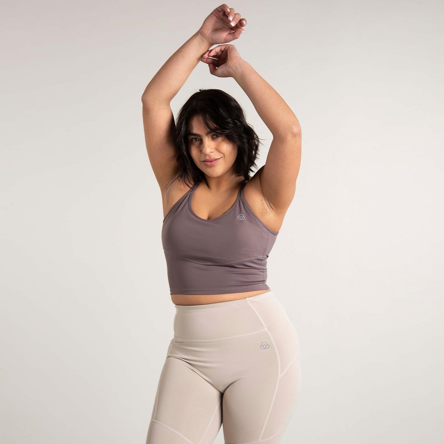 Peto Mujer Crop Top Kel Café Claro-2
