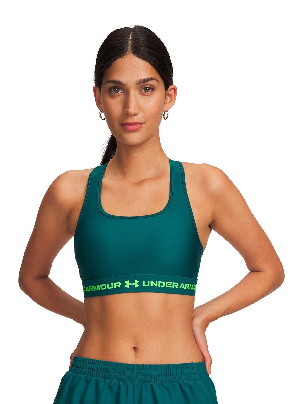 Peto UA Armour Mid Crossback Verde Mujer-0