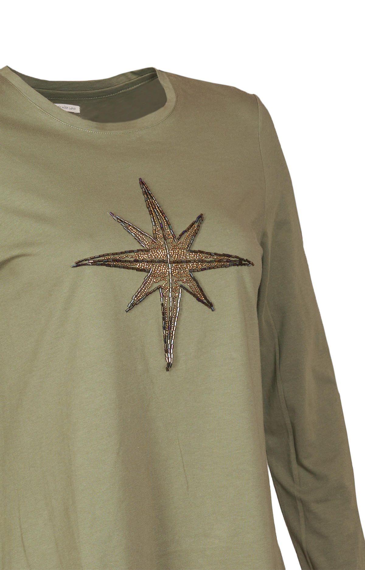 Polera Algodón Orgánico Mujer Stella Verde-3
