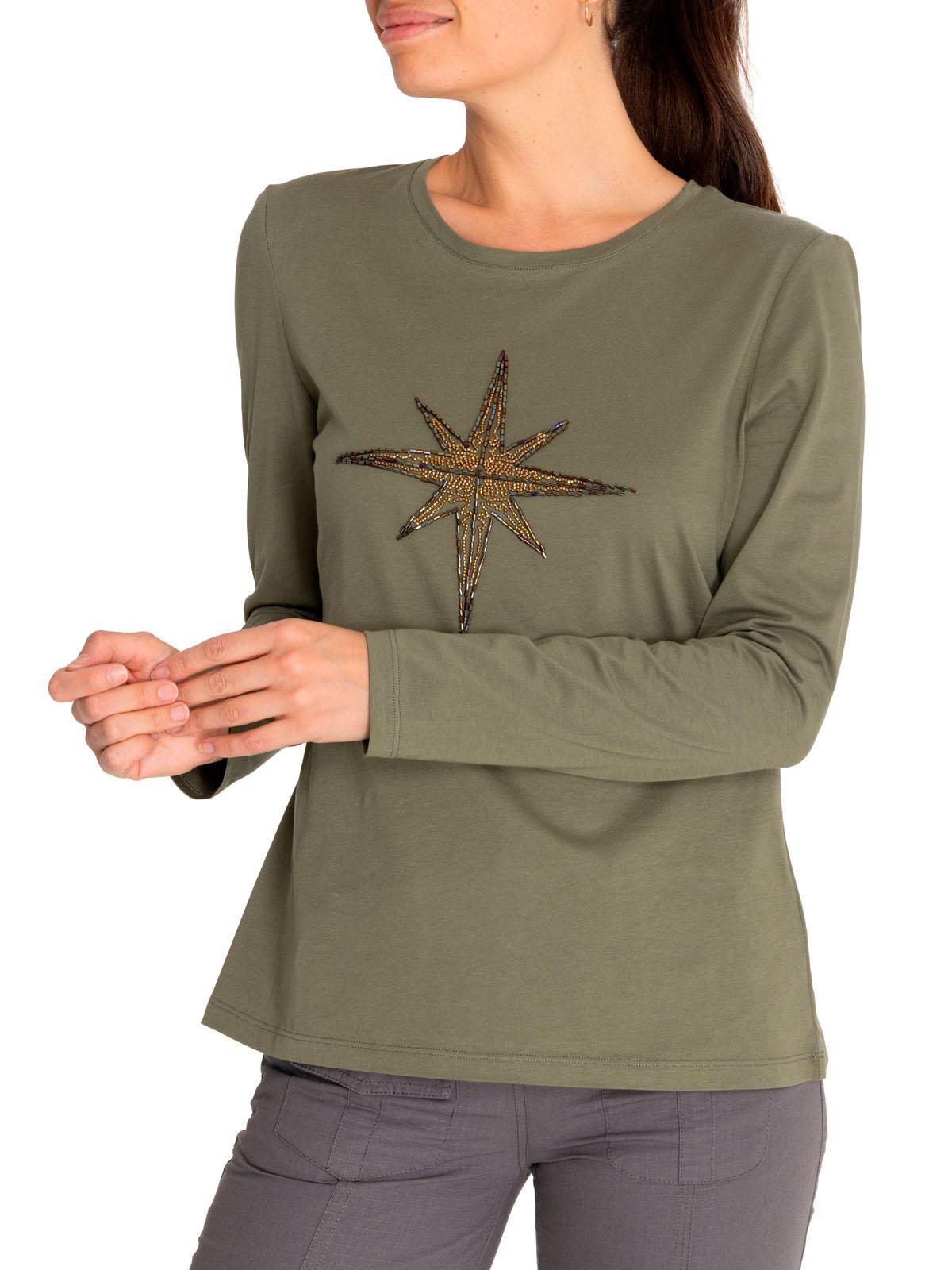 Polera Algodón Orgánico Mujer Stella Verde-5