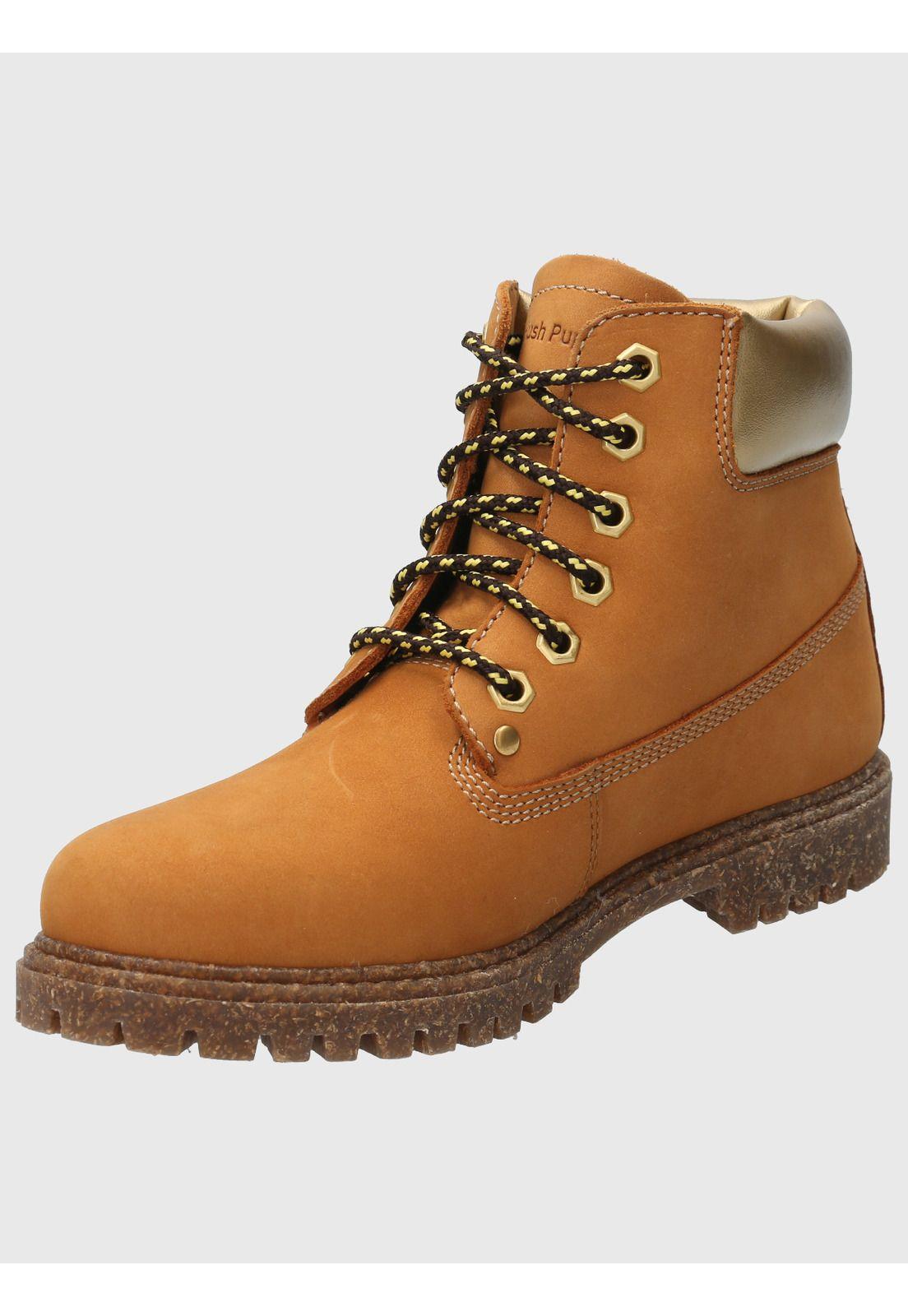 Botin Cuero Mujer Hatton Amarillo-4