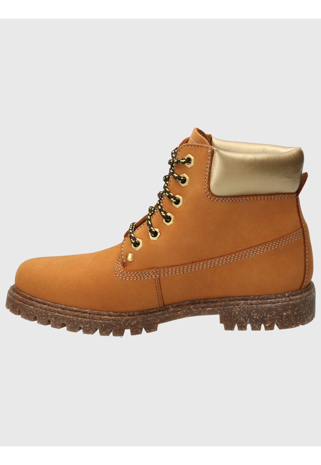 Botin Cuero Mujer Hatton Amarillo-5