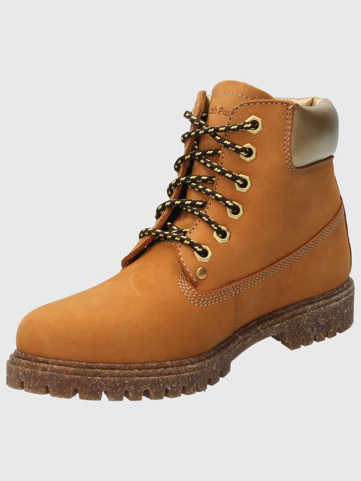 Botin Cuero Mujer Hatton Amarillo-4